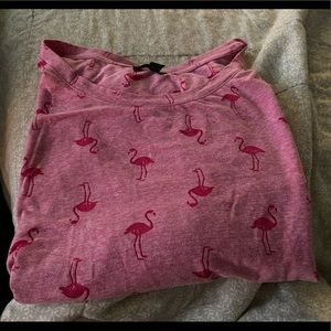 Lane Bryant. Size 22/24. Flamingo Cut-Out Sleeve Tee Shirt. (Boxed)